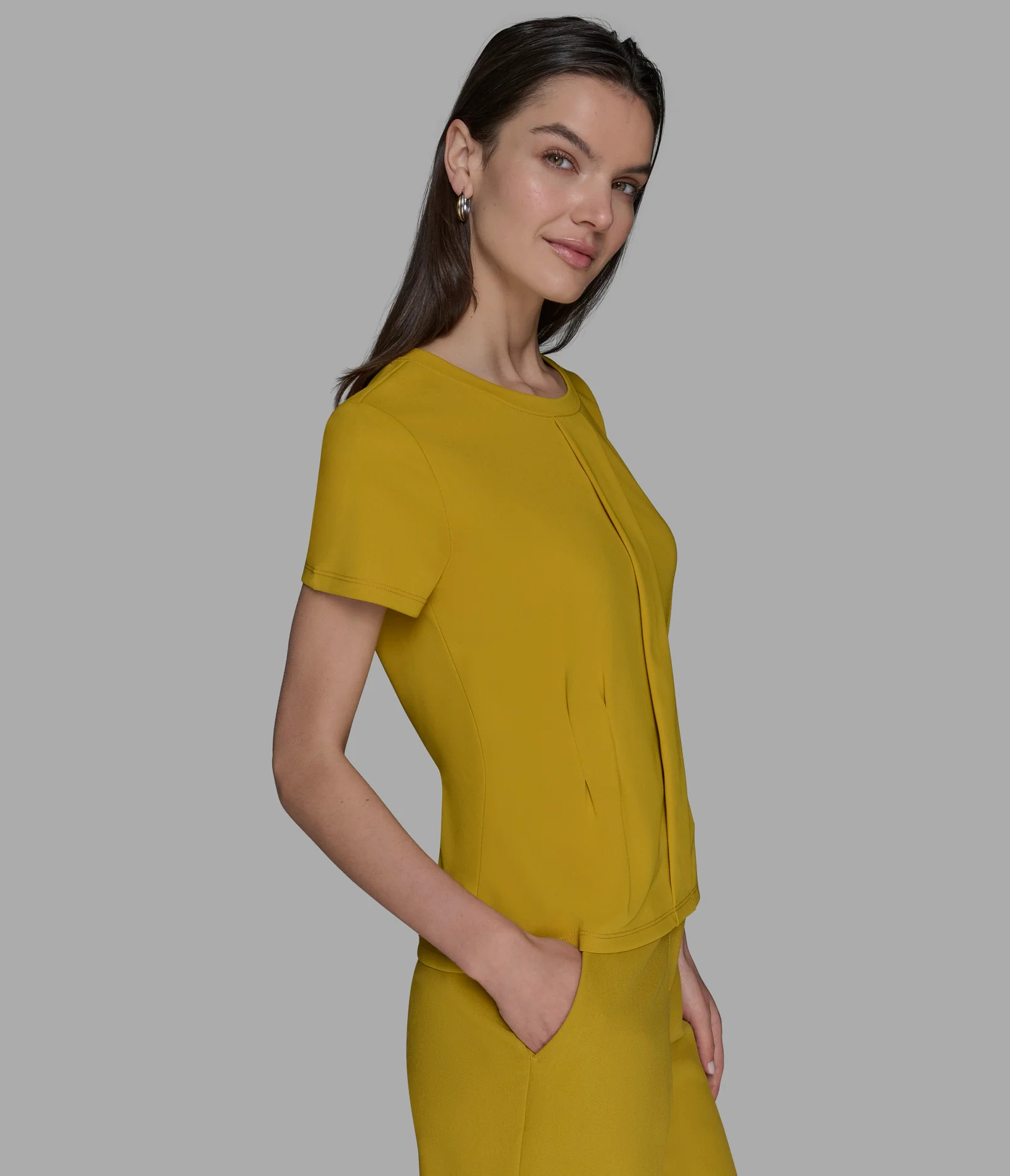 PLEATED KNIT BLOUSE - Image 4