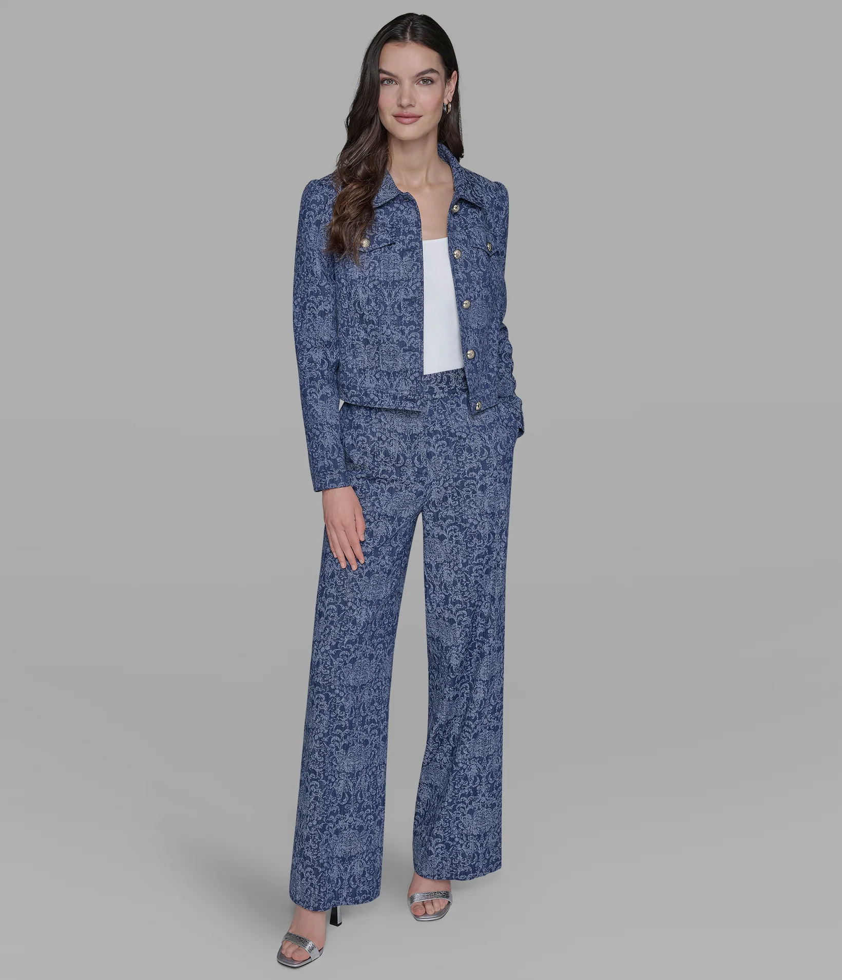 BROCADE CO-ORD DENIM JACKET - Image 5