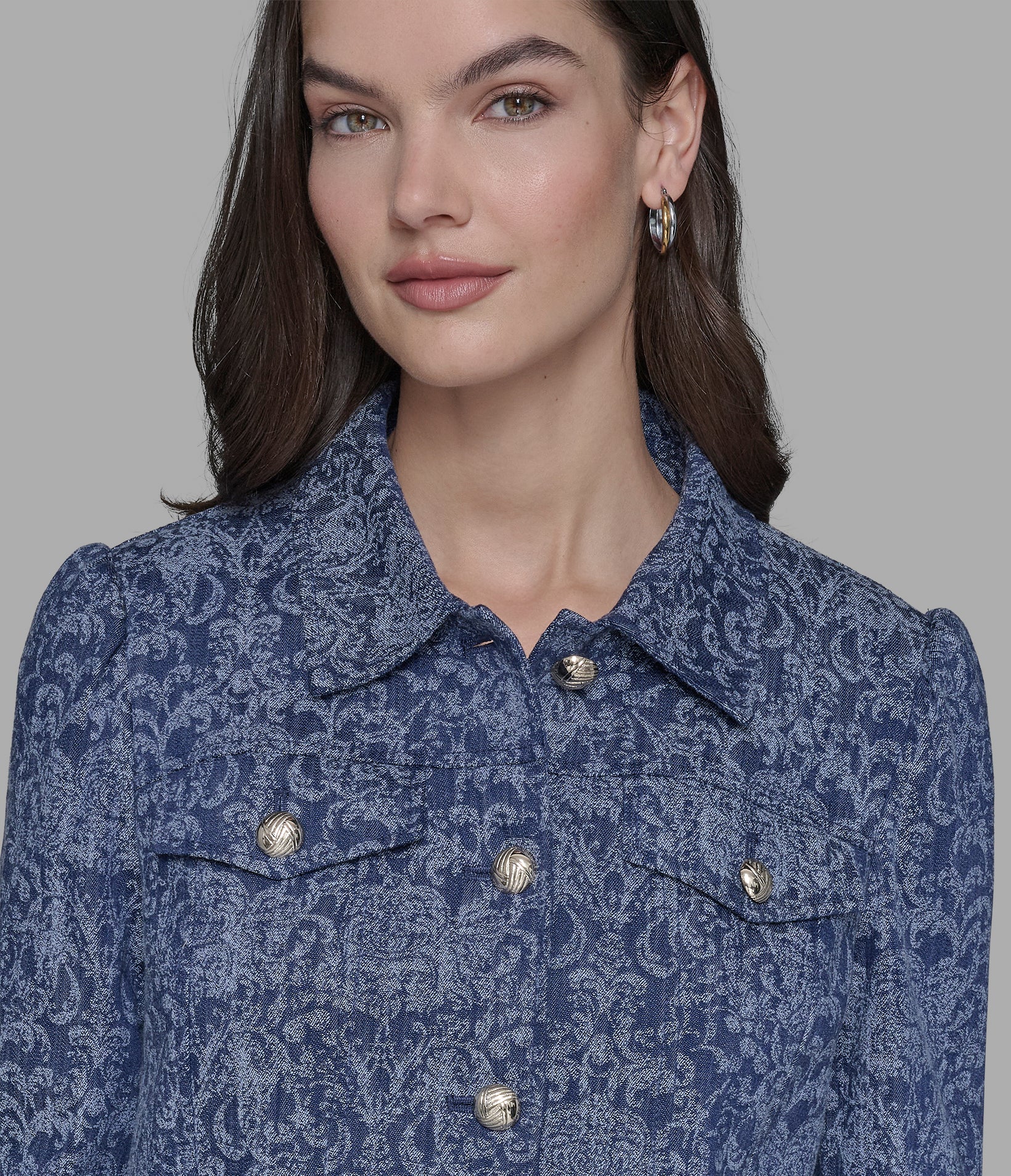 BROCADE CO-ORD DENIM JACKET - Image 7