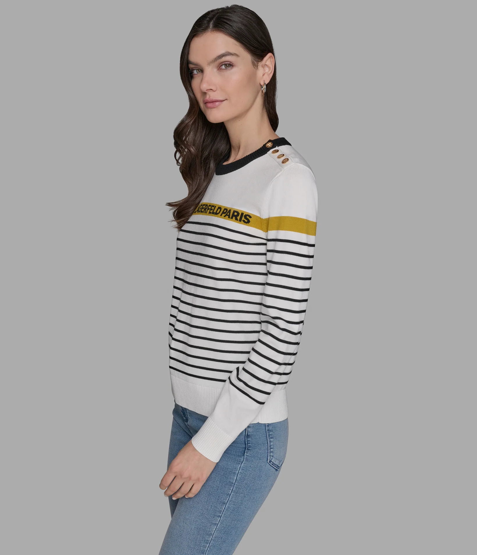 STRIPED LOGO SWEATER - Image 5
