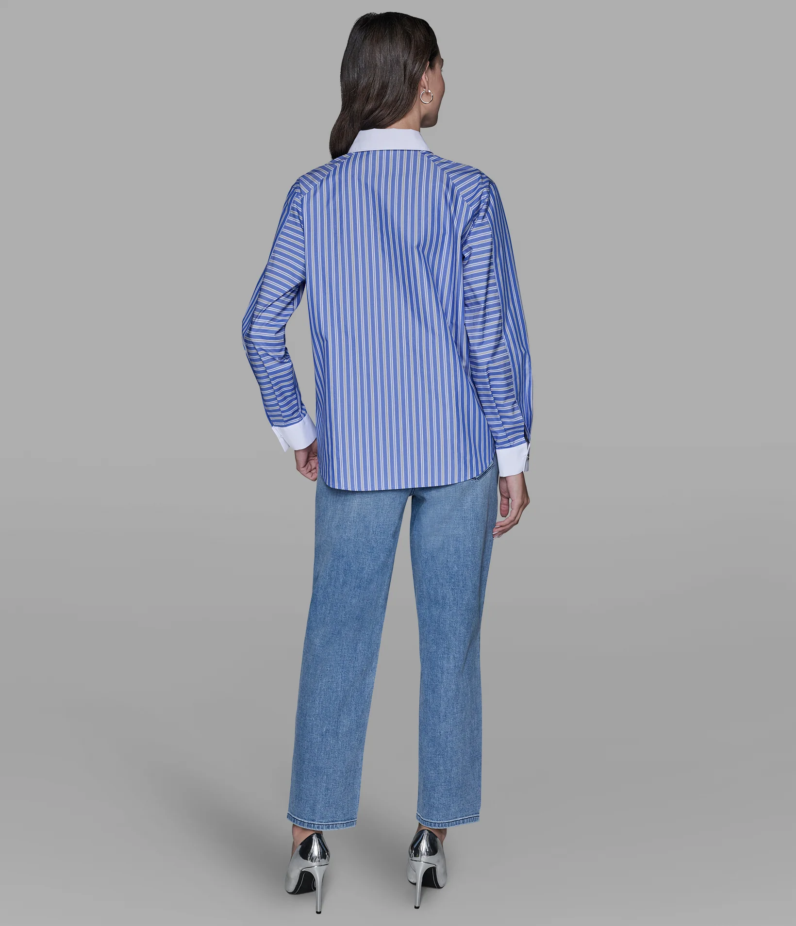 RAGLAN PINSTRIPE POPLIN SHIRT - Image 5