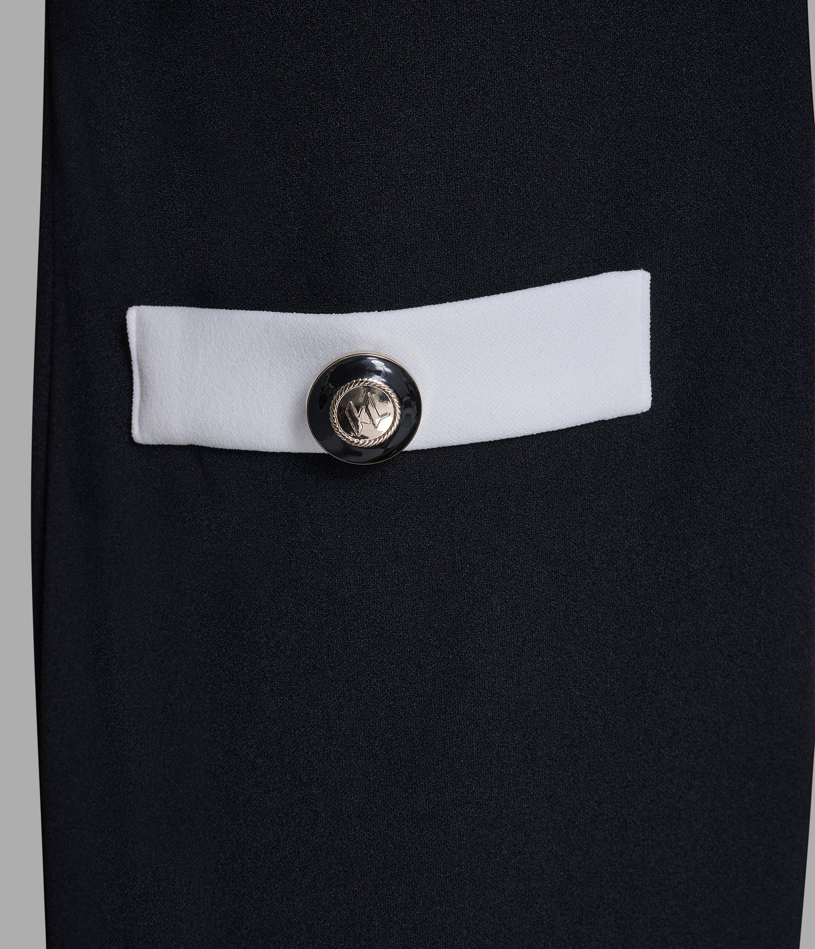 SCUBA CREPE DRESS WITH CONTRAST FRAMING - Image 5