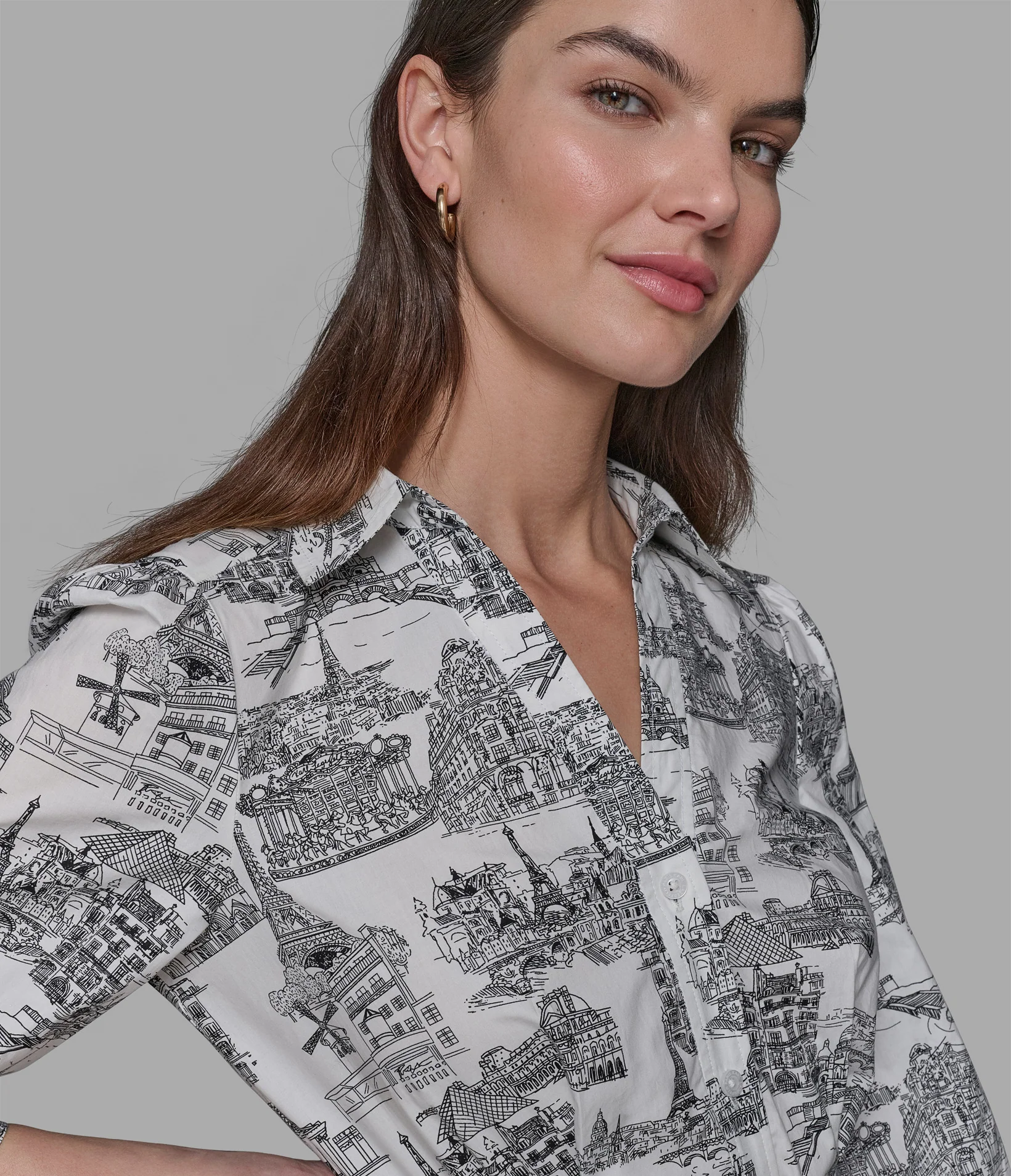 TOILE SKETCH SHIRT DRESS - Image 5