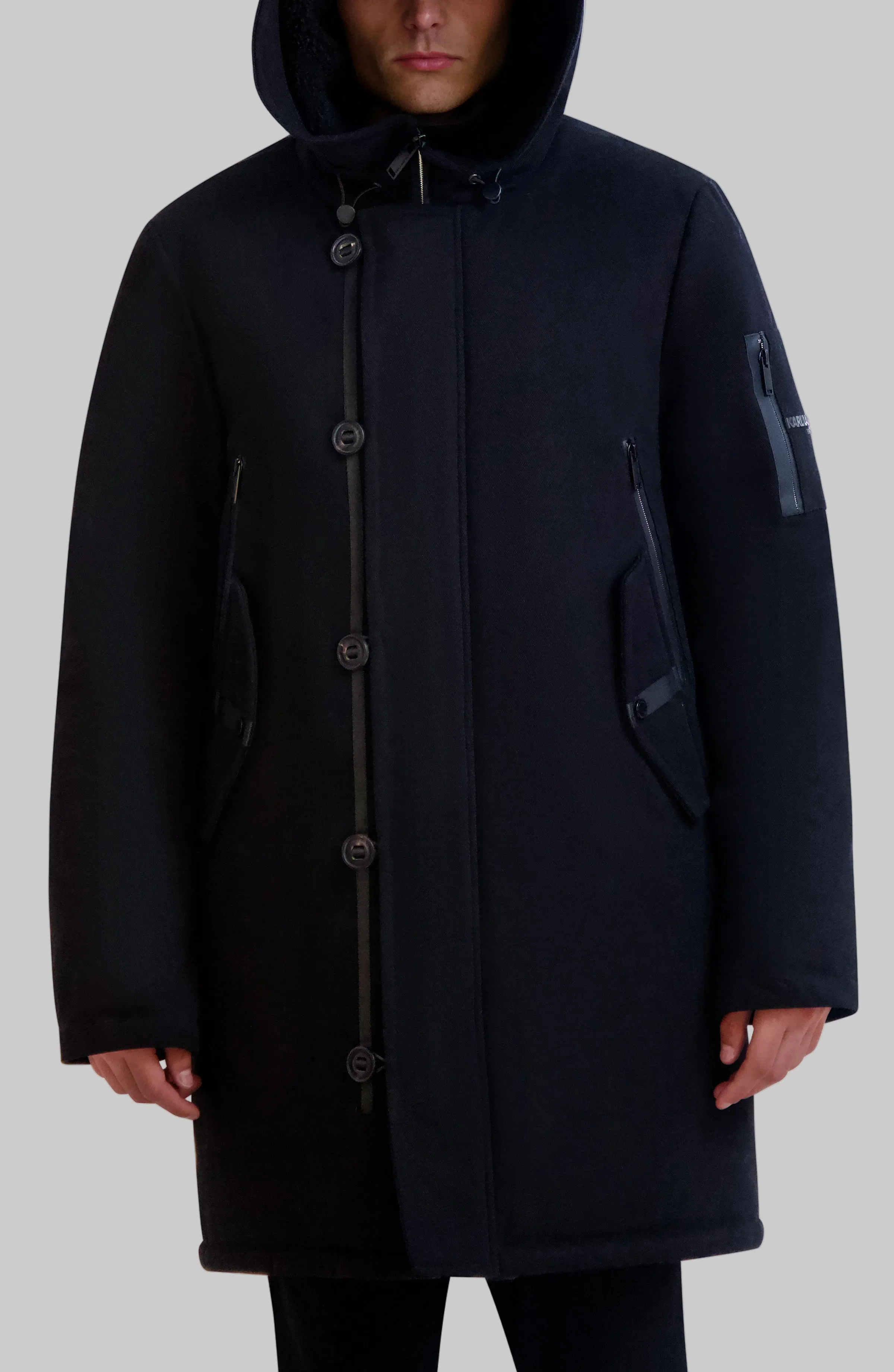 HOODED ANORAK COAT - Image 4