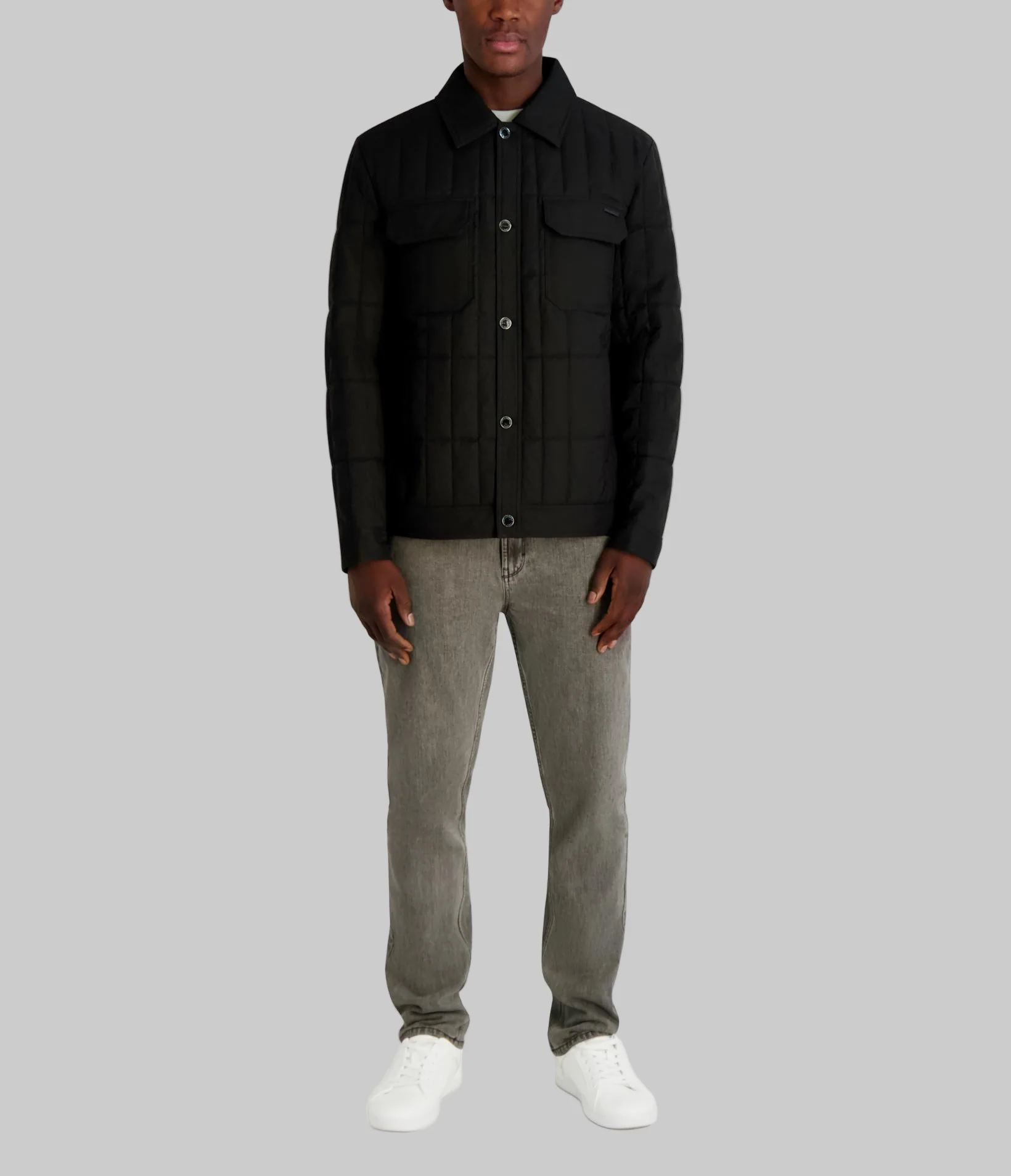 QUILTED SHIRT JACKET - Image 4