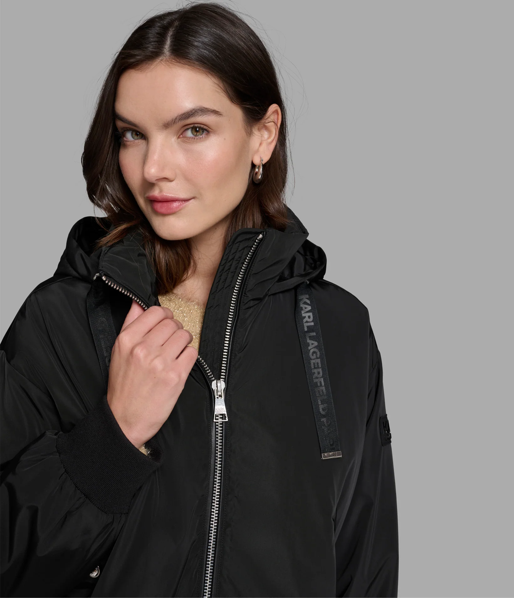 CROPPED LOGO BOMBER JACKET - Image 4